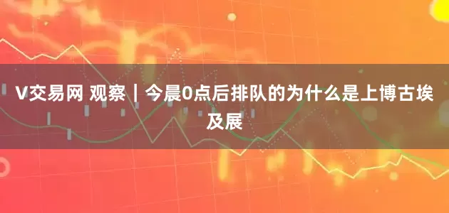 V交易网 观察｜今晨0点后排队的为什么是上博古埃及展