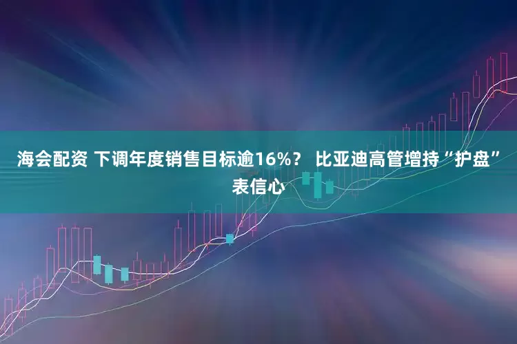 海会配资 下调年度销售目标逾16%？ 比亚迪高管增持“护盘”表信心
